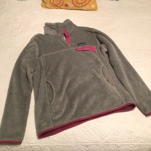 Pink and grey pullover